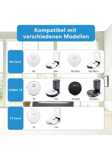 Ecovacs Deebot T8, T8+, T9+ 950 920 Ana Yan Fırça Filtreli Paspaslar Için (Yurt Dışından) fiyatları