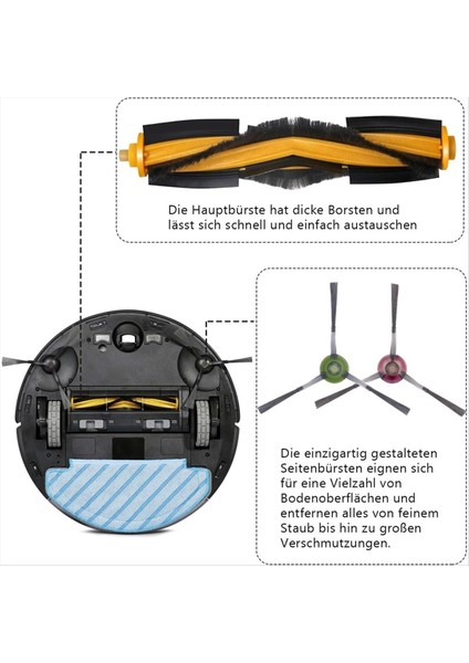 Ecovacs Deebot T8, T8+, T9+ 950 920 Ana Yan Fırça Filtreli Paspaslar Için (Yurt Dışından) indirimleri