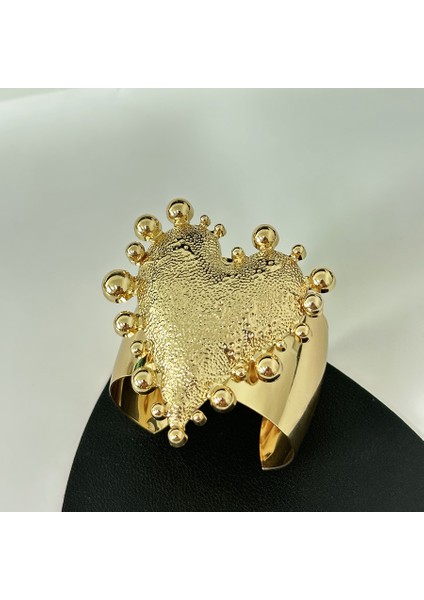 Büyük Kalpli Parlak Geniş Bileklik (Yurt Dışından) modelleri