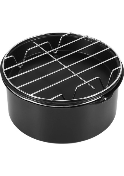 Kek Kutuları, Pizza Tavası, 3pcs/set Çelik Yuvarlak Hava Fritöz Fırın Yavaş Pişirici Aksesuarları Ev Mutfak Için Pasta Fıçısı Pişiriyor (Yurt Dışından) modelleri