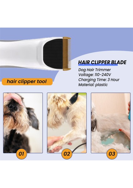 Profesyonel Pet Makas Elektrikli Saç Cliper Düzeltici Köpekler Kesme Makinesi Seramik Titanyum Bıçak RFCD-9100 9600 (Yurt Dışından) indirimleri