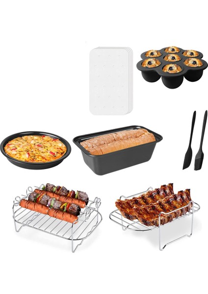 Hava Fritöz Aksesuarları, Ninja Çift Hava Fritöz AF300UK, AF400UK ve Çoğu 3.7qt - 4.2qt ve Daha Büyük Çift Bölgeli Hava Fritözleri (Yurt Dışından)