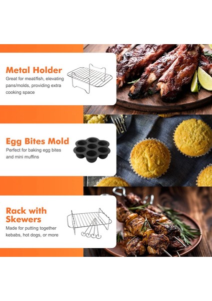 Hava Fritöz Aksesuarları, Ninja Çift Hava Fritöz AF300UK, AF400UK ve Çoğu 3.7qt - 4.2qt ve Daha Büyük Çift Bölgeli Hava Fritözleri (Yurt Dışından) fırsatları