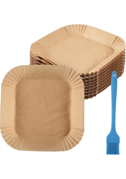 Sıcak Hava Fritöz Karesi Için Pişirme Kağıdı (20 Cm), 100 Airfryer Pişirme Kağıdı Paket Teslim Edilebilir Yapışmaz Kağıt Geçirmez (Yurt Dışından)