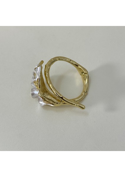 Emaye Altın-Beyaz Çarpışan Renkli Lale Çiçekli Bileklik (Yurt Dışından) fırsatları