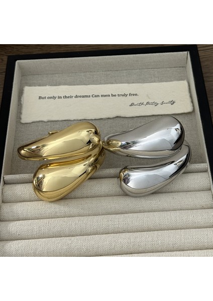 Metal Parlak Yüzeyli Çift Su Damlası Sarılı Sarılma Bilekliği (Yurt Dışından) modelleri