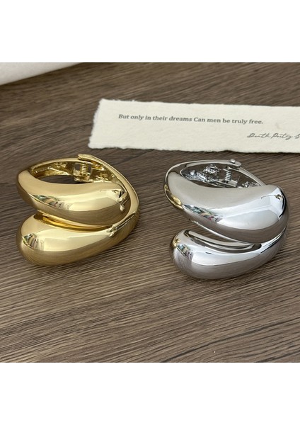 Metal Parlak Yüzeyli Çift Su Damlası Sarılı Sarılma Bilekliği (Yurt Dışından) fiyatları