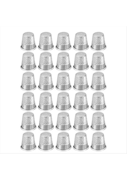 Dikiş Yüksük Parmak Koruyucusu, 30 Adet El Dikiş Için Metal Parmak Kalkan Halkası, Zanaat Aksesuarları Dıy Dikiş Aletleri (Yurt Dışından)