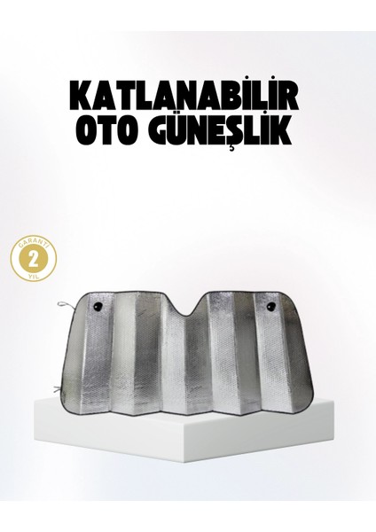 Otomobil Güneşliği – Katlanabilir Tasarım ve Süngerli Isı Yalıtımı