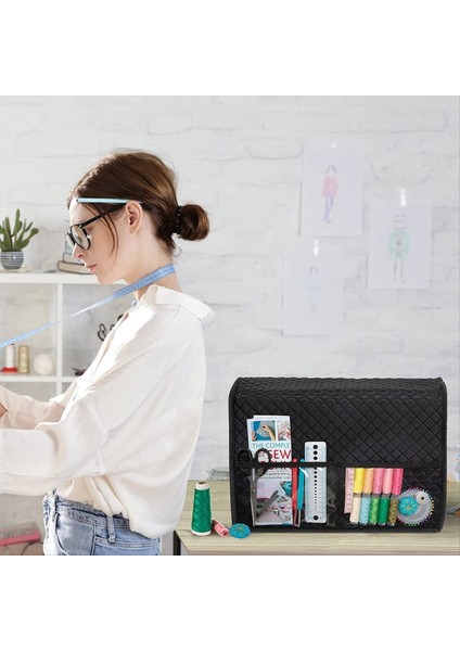 Dikiş Makinesi Toz Kapağı Dikiş Makinesi Depolama Çantası Dikiş Makinesi Çantası Ekstra Cep (Yurt Dışından) fırsatları