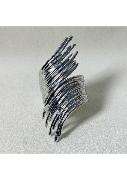 Dalgalı Akış Şekilli Dişli Açılır Yay Bileklik (Yurt Dışından)