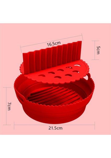 Hava Fritöz Silikon Astarları 8.5 Inç 5 Ila 8 Qt Bölücü ile Yeniden Kullanılabilir Katlanabilir Hava Fritöz Silikon Tencere Yapışmaz, Bir (Yurt Dışından) fiyatları