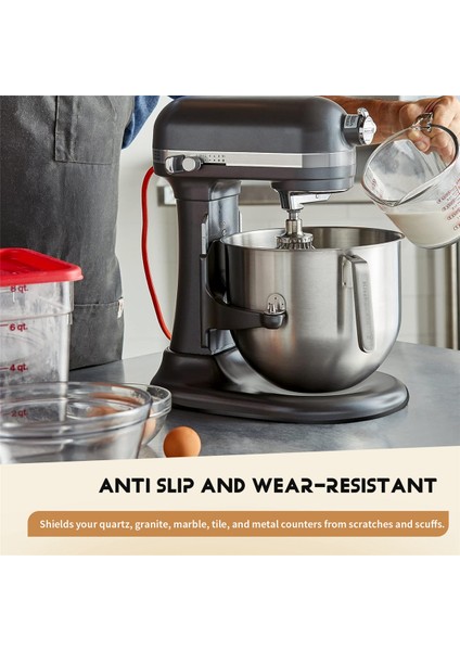 Mixer Sürgülü Mat, Kitchenaid Professional 600 Serisi 5-8 Quart Bowl Asansör Standı Mikser Kaydırıcı Matını (Yurt Dışından) indirimleri