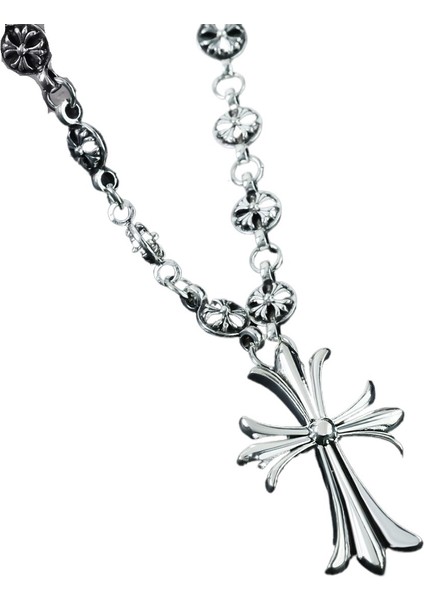 Erkekler Için 70 cm Sokak Hip Hop Haç El Yapımı Kolye Retro Zincir Kazak Zinciri (Yurt Dışından) fiyatları