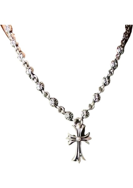 Erkekler Için 70 cm Sokak Hip Hop Haç El Yapımı Kolye Retro Zincir Kazak Zinciri (Yurt Dışından) modelleri