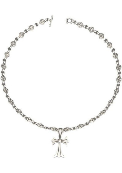 Erkekler Için 60 cm Sokak Hip Hop Haç El Yapımı Kolye Retro Zincir Kazak Zinciri (Yurt Dışından)