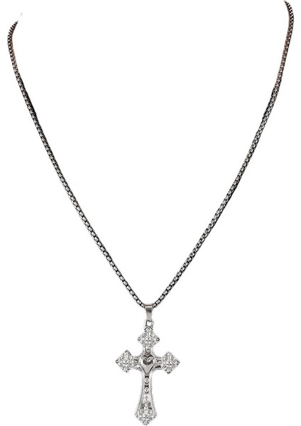 Haç Kolye Ucu, Çok Yönlü Kazak Zinciri, Kadın Gümüş Kolyesi (Yurt Dışından) fiyatları