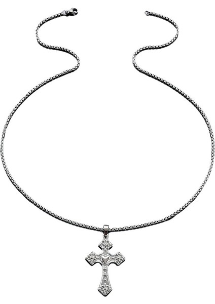 Haç Kolye Ucu, Çok Yönlü Kazak Zinciri, Kadın Gümüş Kolyesi (Yurt Dışından) modelleri