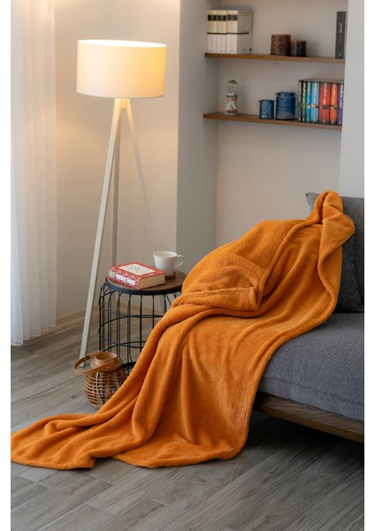 Duru-Home Welsoft Tv Battaniyesi 120×170 – Ekstra Soft & Yumuşak – Hardal