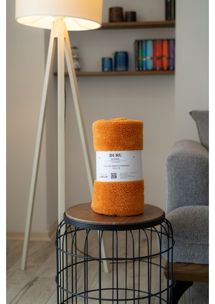 Duru-Home Welsoft Tv Battaniyesi 120×170 – Ekstra Soft & Yumuşak – Hardal fırsatları