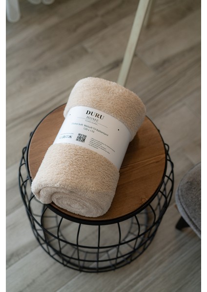 Duru-Home Welsoft Tv Battaniyesi 120×170 – Ekstra Soft & Yumuşak – Bej fırsatları