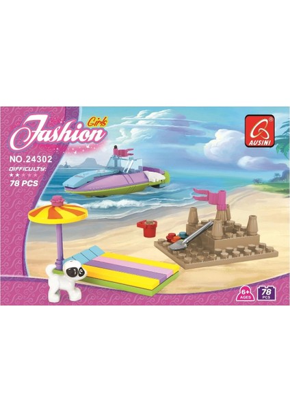 Ausini Parça Fashion Girls Deniz Eğlencesi