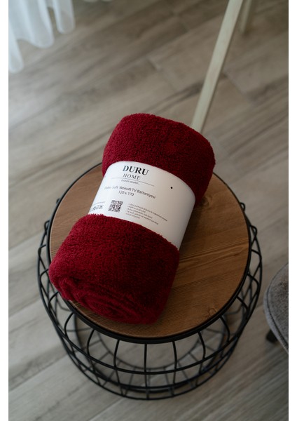 Duru-Home Welsoft Tv Battaniyesi 120×170 – Ekstra Soft & Yumuşak – Bordo fırsatları