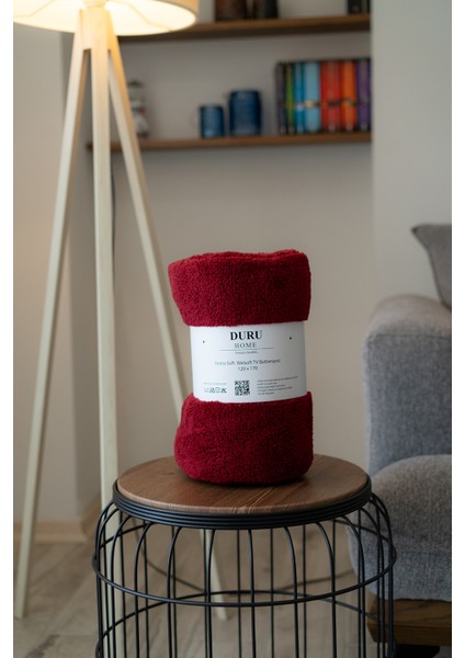 Duru-Home Welsoft Tv Battaniyesi 120×170 – Ekstra Soft & Yumuşak – Bordo indirimleri