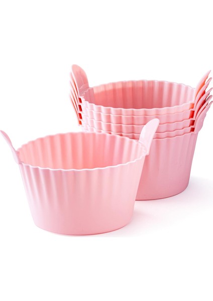 Silikon Air Fritöz Yumurta Kalıp 8 Paket Yeniden Kullanılabilir Silikon Yumurta Isırık Kalıpları, Silikon Çörek Astar Haşlanmış Yumurta Bardakları (Yurt Dışından)