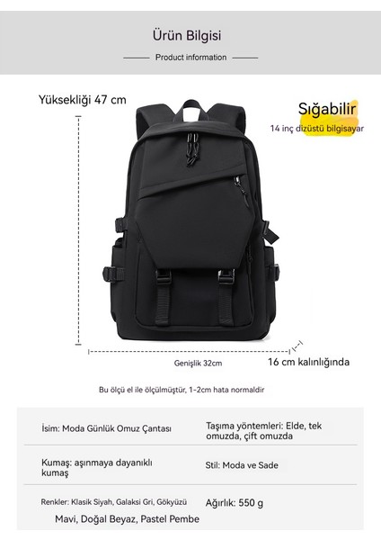 Büyük Kapasiteli Lise ve Üniversite Okul Çantaları Erkek Kız Sırt Çantası Su Geçirmez Sırt (Yurt Dışından) indirimleri