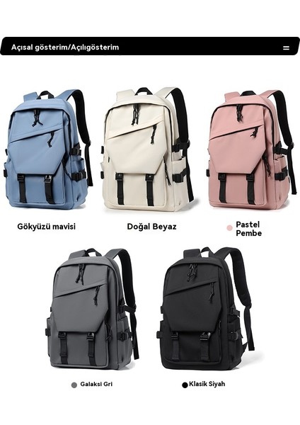 Büyük Kapasiteli Lise ve Üniversite Okul Çantaları Erkek Kız Sırt Çantası Su Geçirmez Sırt (Yurt Dışından) fırsatları