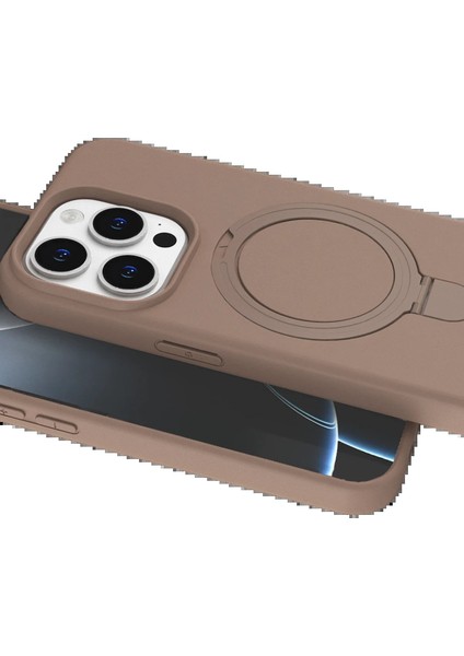 Apple iPhone 15 Pro Max Regal Magsafe Standlı Kapak - Çöl TITANYUM-(5796) - I26H00N5-5A16VS fırsatları