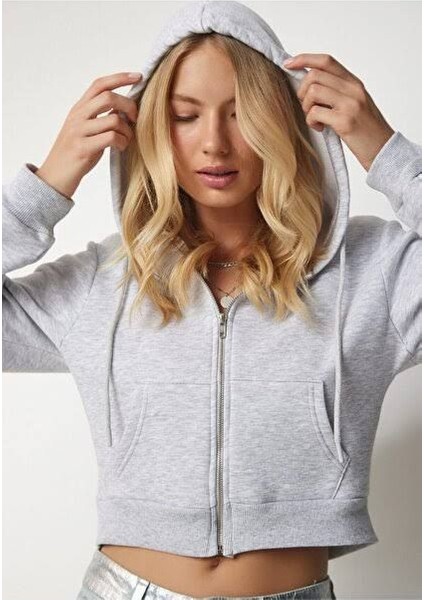 Crop Kapüşonlu Sweatshirt fiyatları