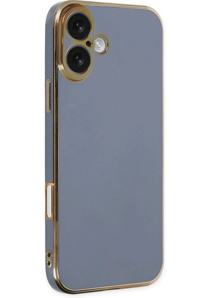 iPhone 16 Kılıf Volet Silikon - MAVI-(5796) - I96H79N4-0A61VS