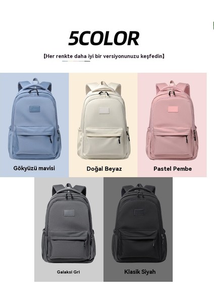 Büyük Kapasiteli Lise ve Üniversite Okul Çantaları Erkek Kız Sırt Çantası Su Geçirmez Sırt Çantası (Yurt Dışından) modelleri