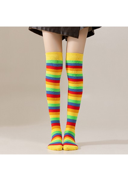Çorap Kadın Parti Performansı Cadılar Bayramı Cosplay Uzun Bacak Güzellik Diz Yüksek Çorap (Yurt Dışından)