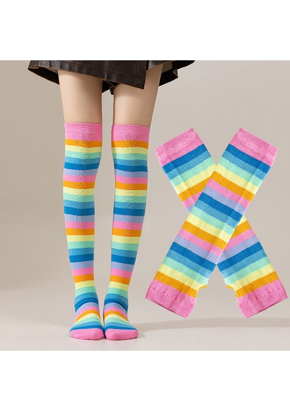 Çorap Kadın Parti Performansı Cadılar Bayramı Cosplay Uzun Bacak Güzellik Diz Yüksek Çorap (Yurt Dışından)