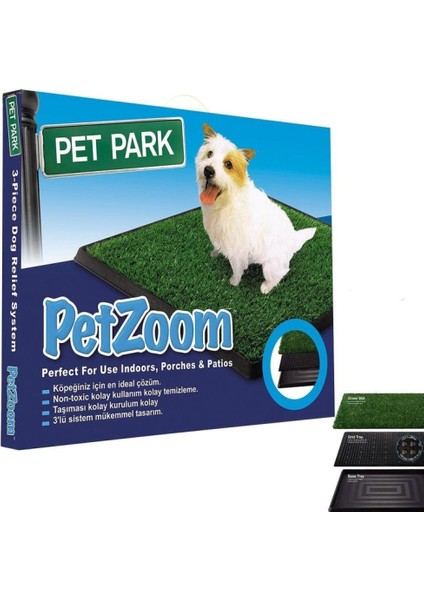 Pet Zoom Pet Park Köpek Tuvaleti 64 cm x 51CM x 3.8 cm