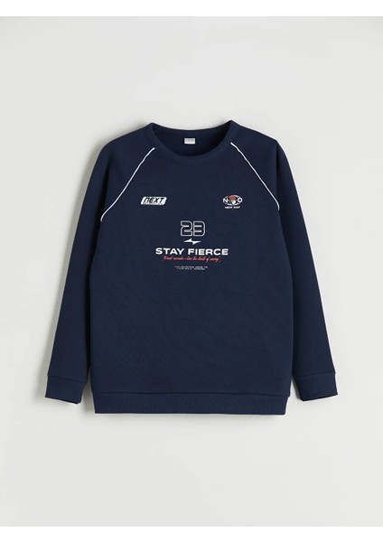 Lcw Kids Lacivert Bisiklet Yaka Erkek Çocuk Eşofman Takımı fırsatları