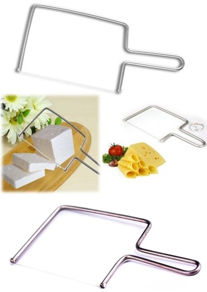 Pratik Peynir Kesme Aparatı Kaşar Peyniri Beyaz Peynir Kesme Aleti Teli Portatif Kesim Aleti
