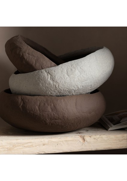 Earth Dekoratif Kase Kahve 43X39X15CM modelleri