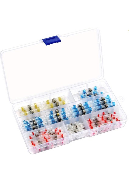 150PCS Lehim Sızdırmazlık Tel Konektörleri Kiti Isı Büzülme Popo Konektörleri Su Geçirmez ve Yalıtımlı Elektrik Su Geçirmez Lehim Mühür Popo Eki Diy Otomotiv Gemisi Için (Yurt Dışından)