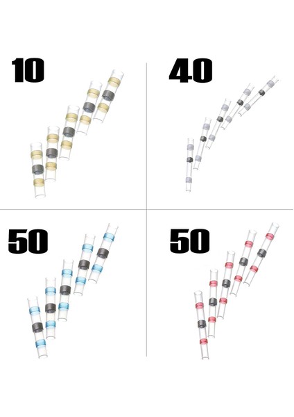 150PCS Lehim Sızdırmazlık Tel Konektörleri Kiti Isı Büzülme Popo Konektörleri Su Geçirmez ve Yalıtımlı Elektrik Su Geçirmez Lehim Mühür Popo Eki Diy Otomotiv Gemisi Için (Yurt Dışından) indirimleri