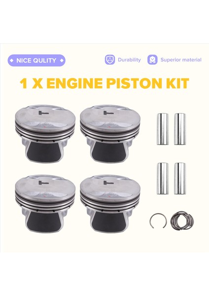4pcs /lot Araç Motoru Piston Kiti Genesis Için G70 Kia Optima Sorento Hyundai Santa Sonata 2015-2021 23410-2G450 234102G450 (Yurt Dışından) fırsatları