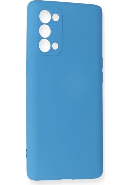 Oppo Reno 5 Pro Kılıf Nano Içi Kadife Silikon - Mavi (K95) fiyatları