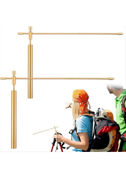 Dowsing Çubuklar Bakır 1 Çift Pürüzsüz Döndürme Çubukları Katı Bakır Çubuklar Dowsing Çubukları Talimatlarla Manevi (Yurt Dışından)