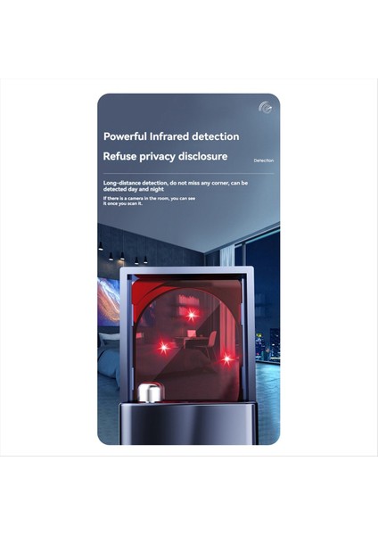 Kablosuz Hata Dedektörü - Kablosuz Sinyal Kızılötesi Tarayıcı Anti -Yer Dedektörü Gps Arama Cihazları Güvenlik Koruması (Yurt Dışından)