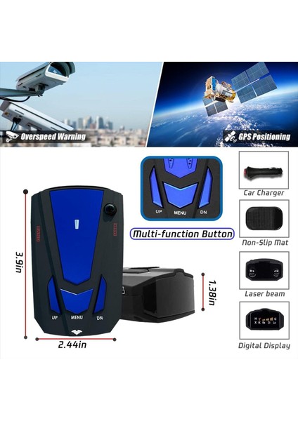 Arabalar Için Radar Dedektörü Otomatik 360 Derece Şehir/karayolu Modu Sesli Arabalar Için Sürüş Yardımları C C Için (Yurt Dışından) fırsatları