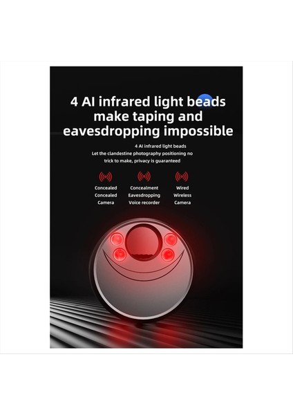 Konumlandırma Dedektörü X17 Dedektörü Yeni Kızılötesi Anti-Peeping Kablosuz Sinyal Hotel Anti-Peeping (Beyaz) (Yurt Dışından)