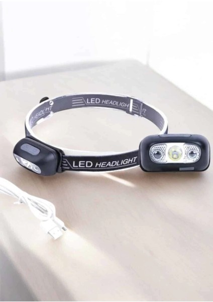 Bfs Kafa Lambası Kamp Lambası Sensörlü Şarjlı Ayarlanabilir fırsatları